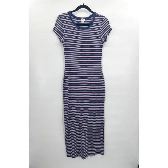 BDG Womens Large Maxi Dress T-Shirt Cotton Stretch Casual Cottage Twee Coastal - Picture 1 of 7